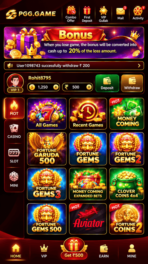 PGG Game mobile gaming platform logo and visual design.